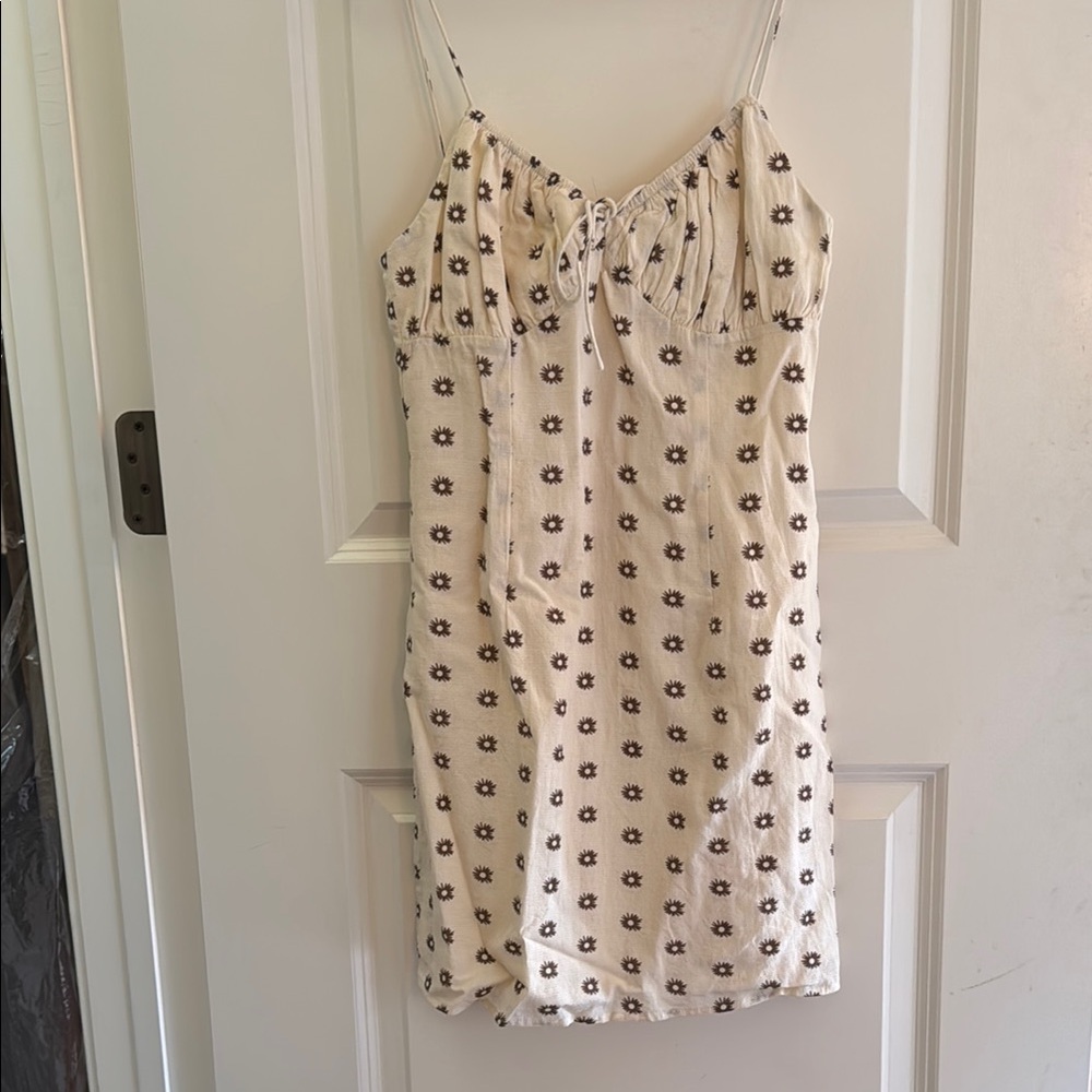 Sabo Skirt Cream and Black Mini Dress